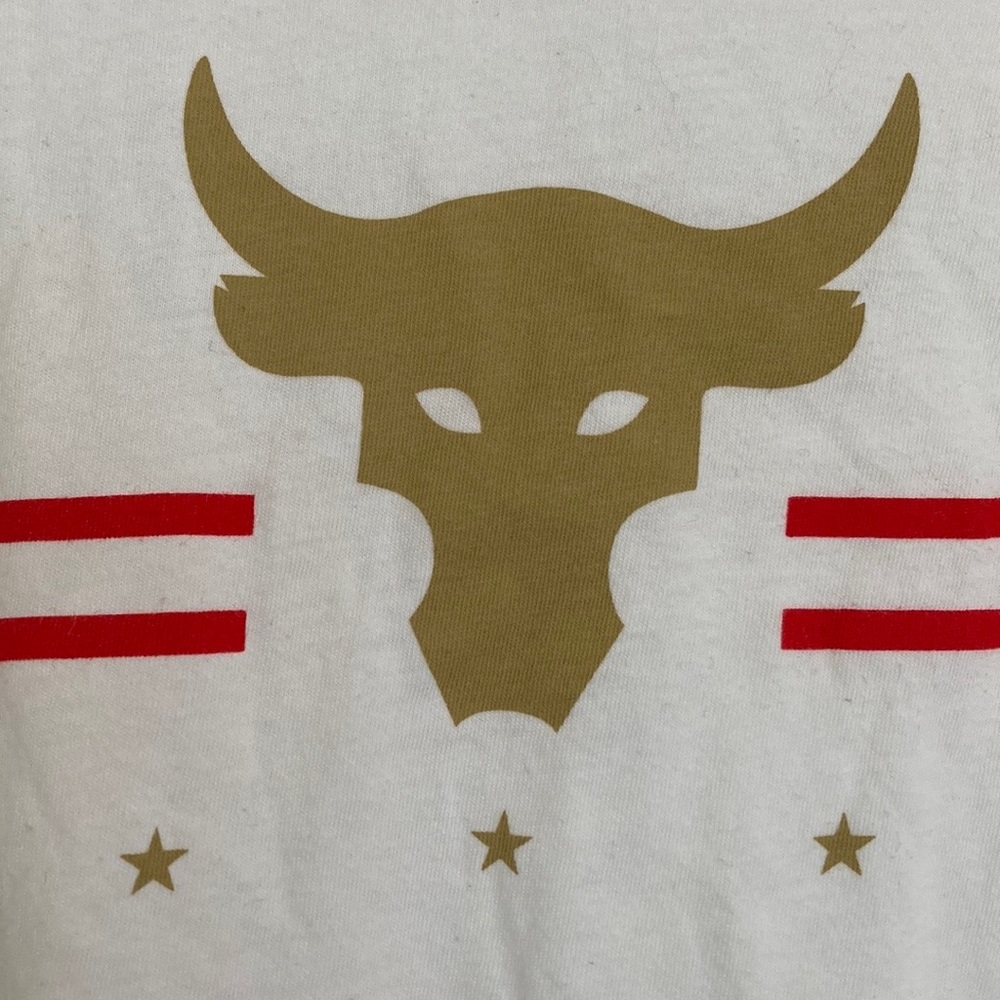 Under Armour Long Sleeve Project Rock Respect White T-Shirt - Picture 12 of 12
